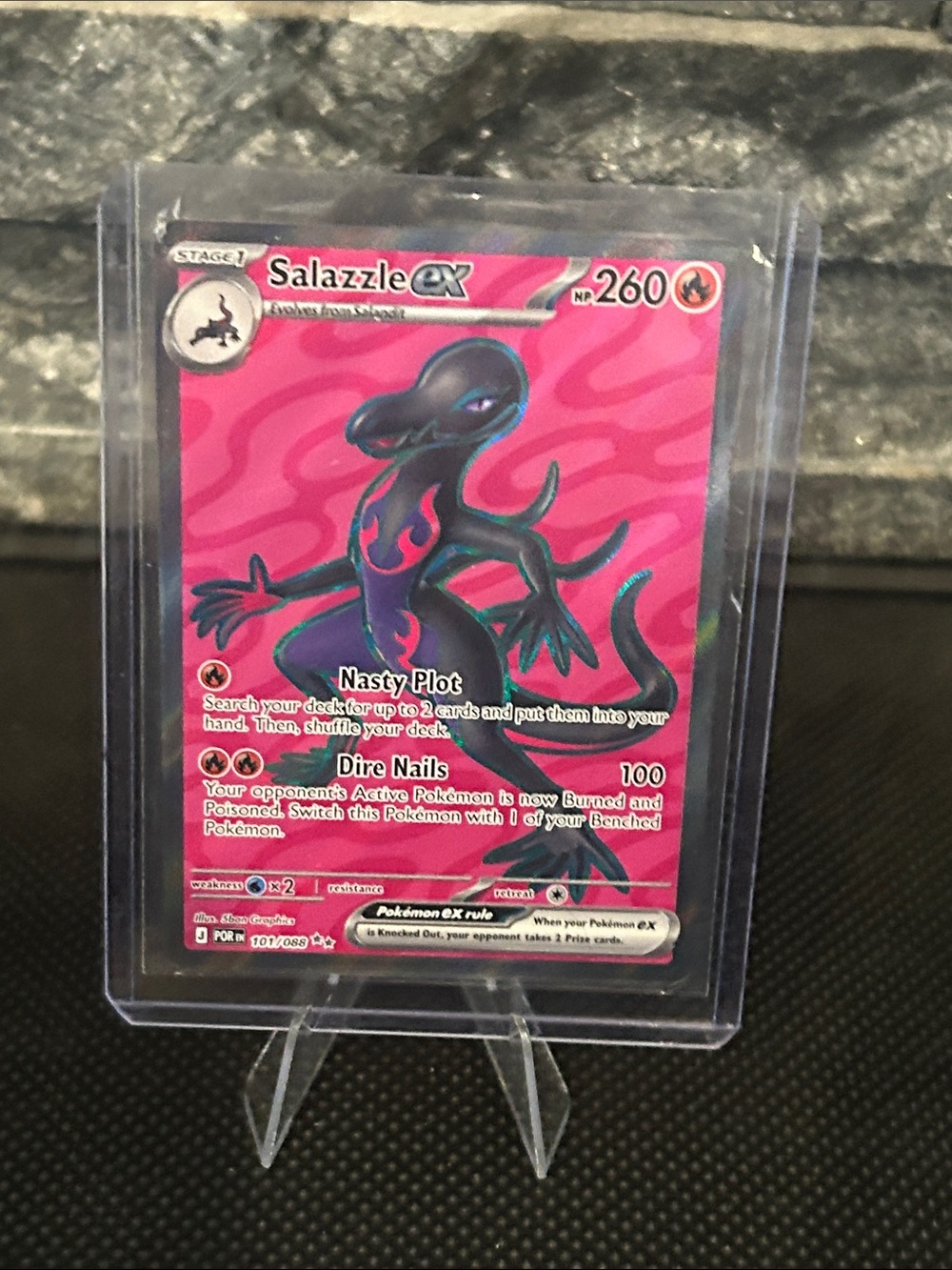 Pokemon Salazzle EX 101/088 Full Art Holo from the Perfect Order Set M/NM